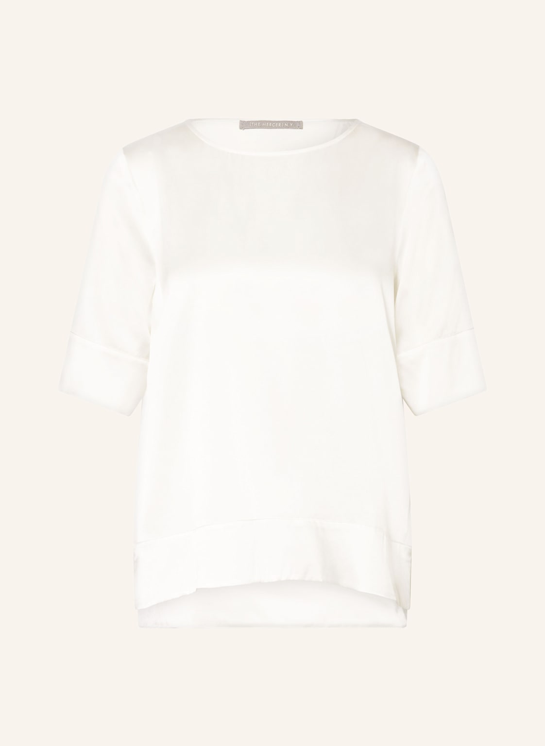 (The Mercer) N.Y. Blusenshirt Aus Seide weiss von (THE MERCER) N.Y.