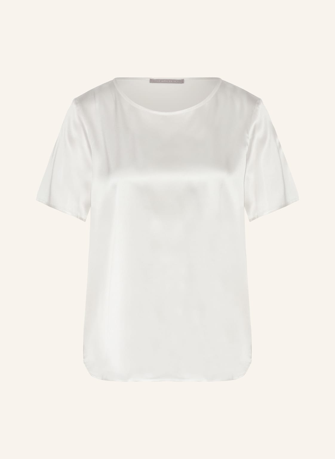 (The Mercer) N.Y. Blusenshirt Aus Seide weiss von (THE MERCER) N.Y.