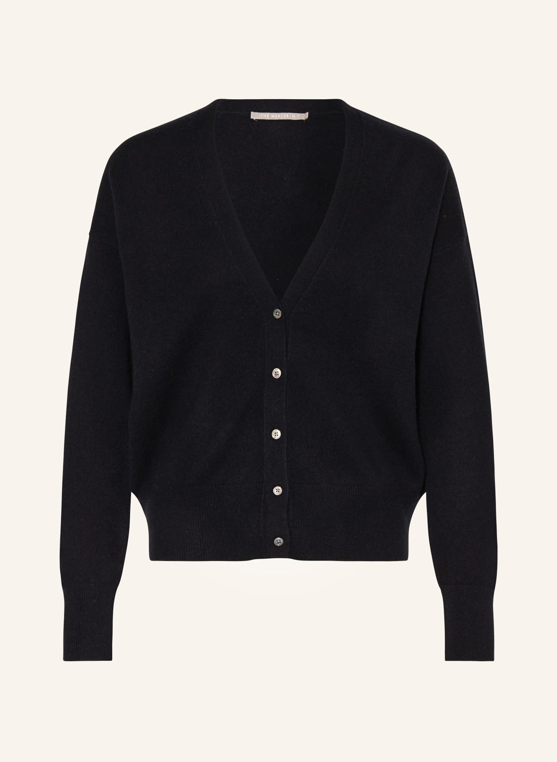 (The Mercer) N.Y. Cropped-Strickjacke Aus Cashmere schwarz von (THE MERCER) N.Y.