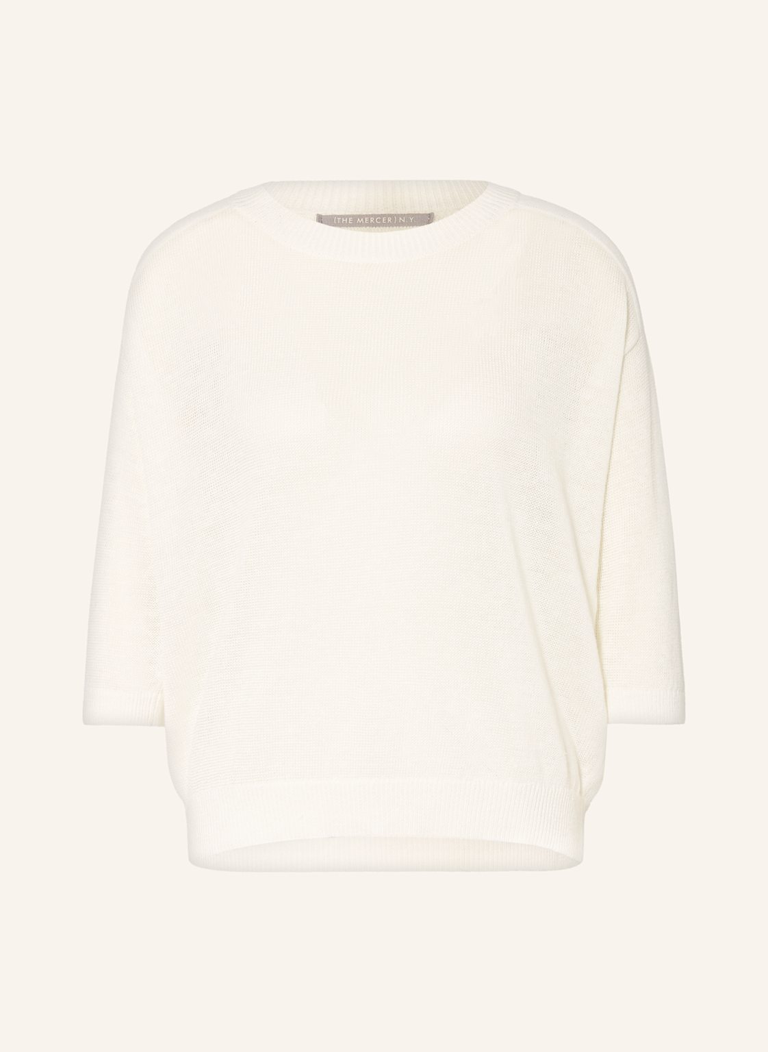 (The Mercer) N.Y. Leinenpullover Mit 3/4-Arm weiss von (THE MERCER) N.Y.