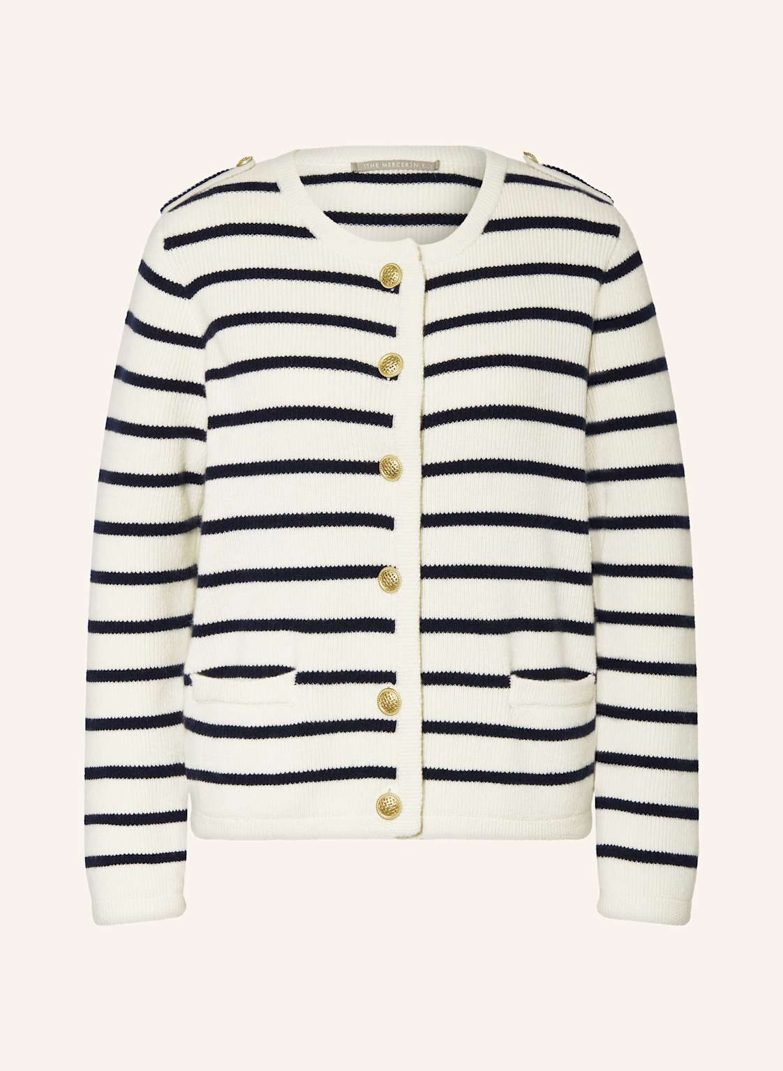 (The Mercer) N.Y. Strickjacke Aus Cashmere weiss von (THE MERCER) N.Y.