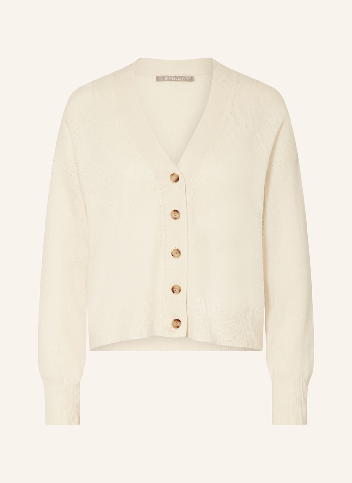 (The Mercer) N.Y. Strickjacke Aus Cashmere weiss von (THE MERCER) N.Y.