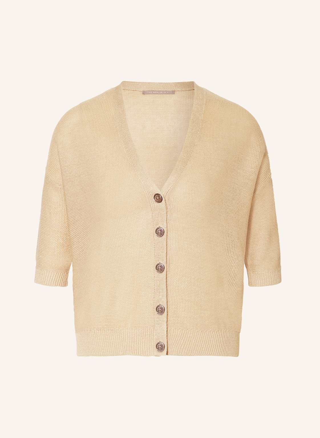 (The Mercer) N.Y. Strickjacke Aus Leinen beige von (THE MERCER) N.Y.