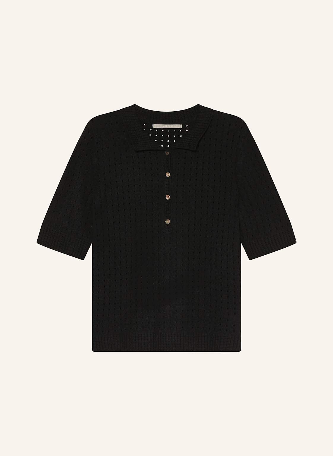 (The Mercer) N.Y. Strickshirt Aus Cashmere schwarz von (THE MERCER) N.Y.