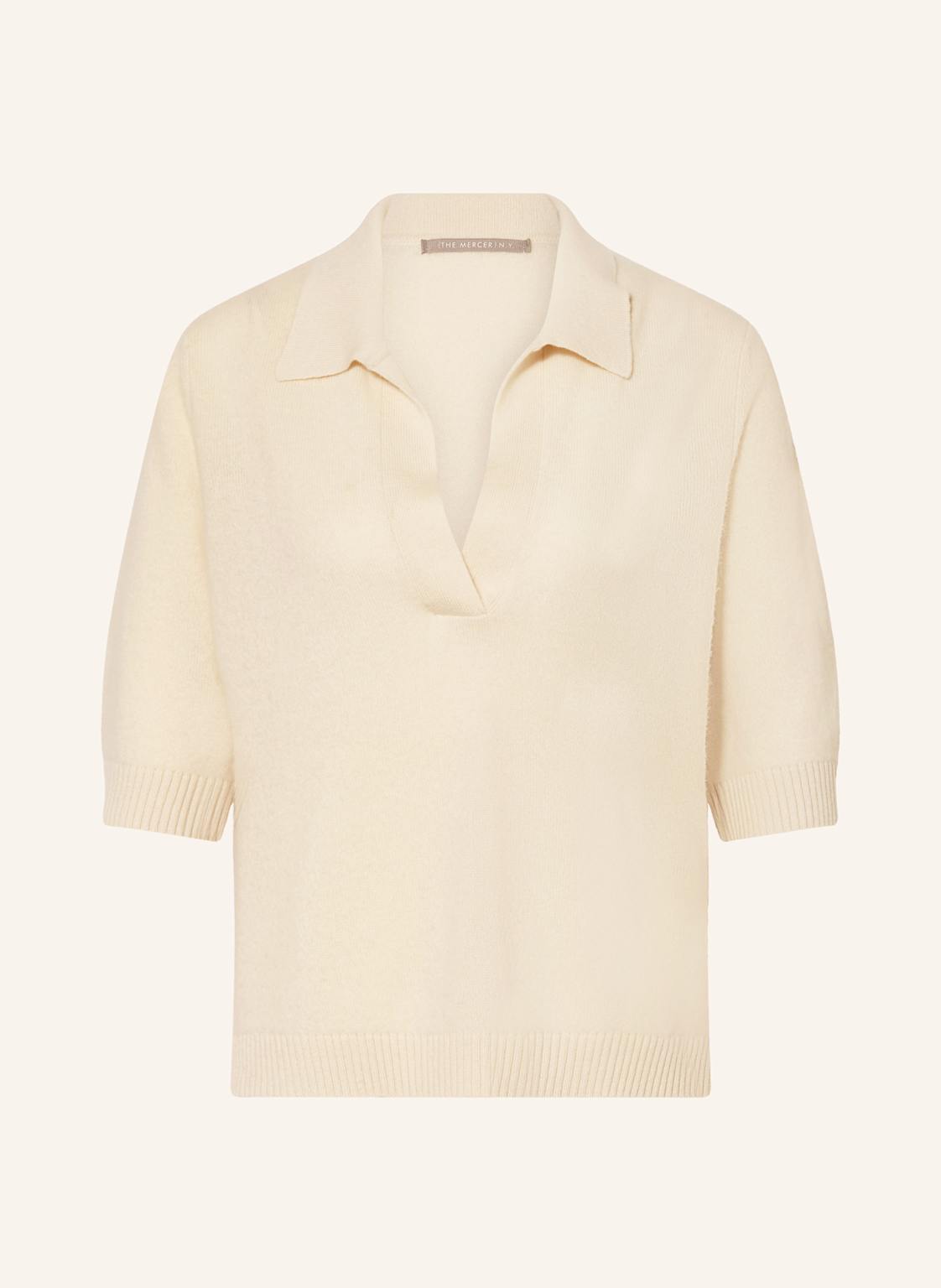 (The Mercer) N.Y. Strickshirt Aus Cashmere weiss von (THE MERCER) N.Y.