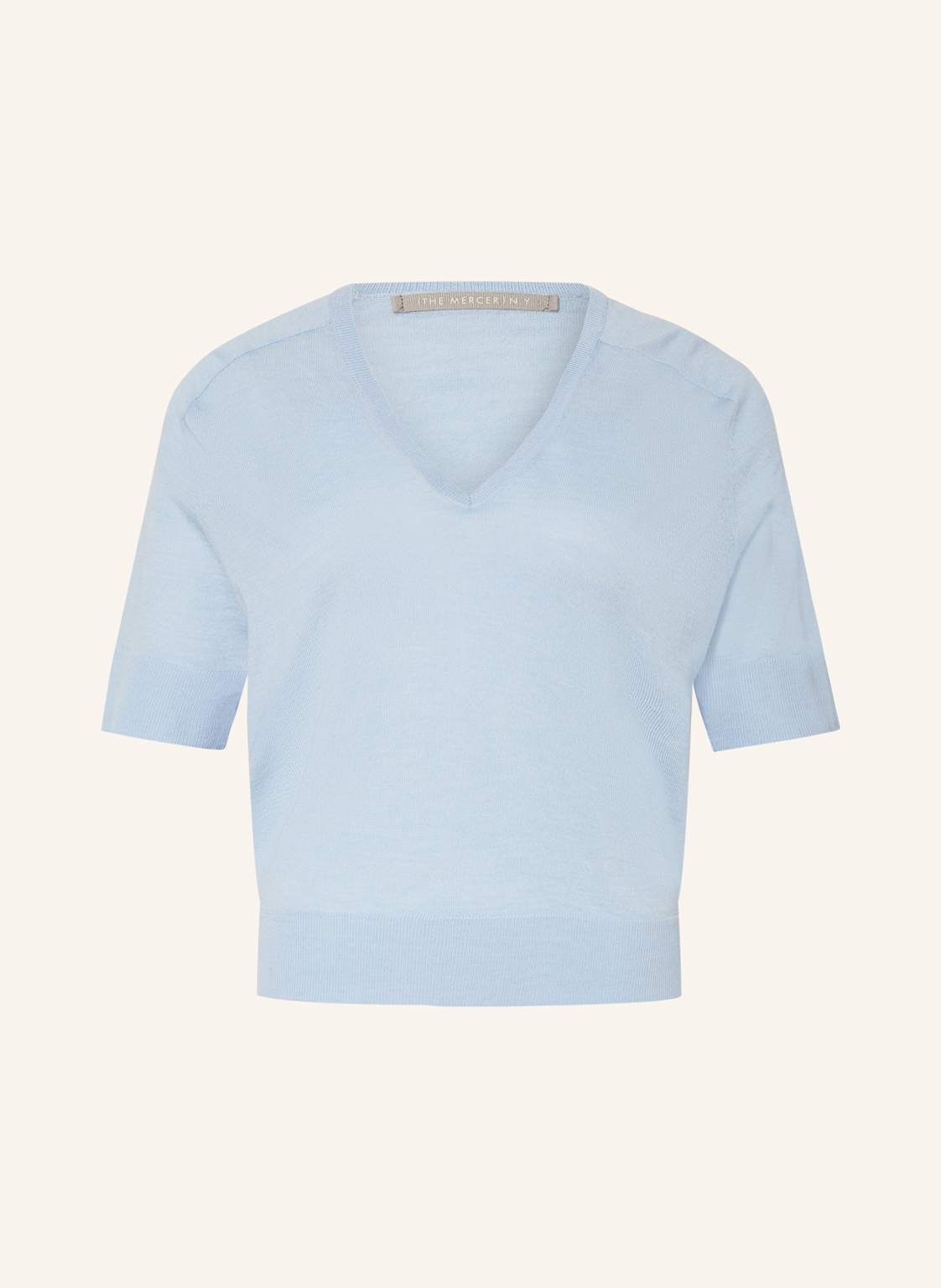 (The Mercer) N.Y. Strickshirt Aus Merinowolle blau von (THE MERCER) N.Y.