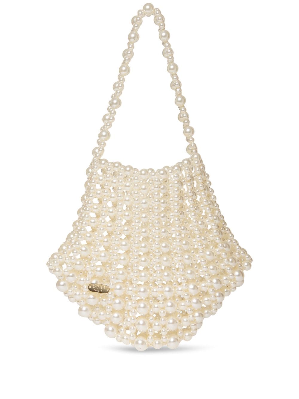 0711 Arielle beaded tote bag - Neutrals von 0711