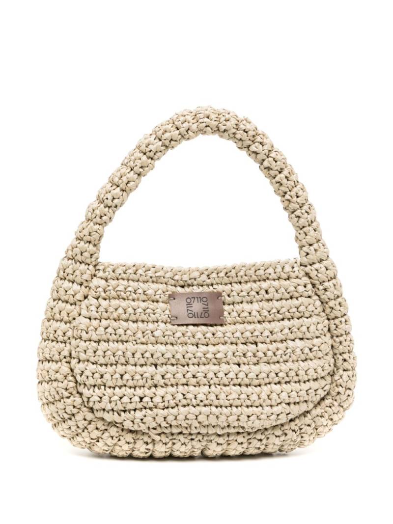 0711 Ibiza macramé mini bag - White von 0711