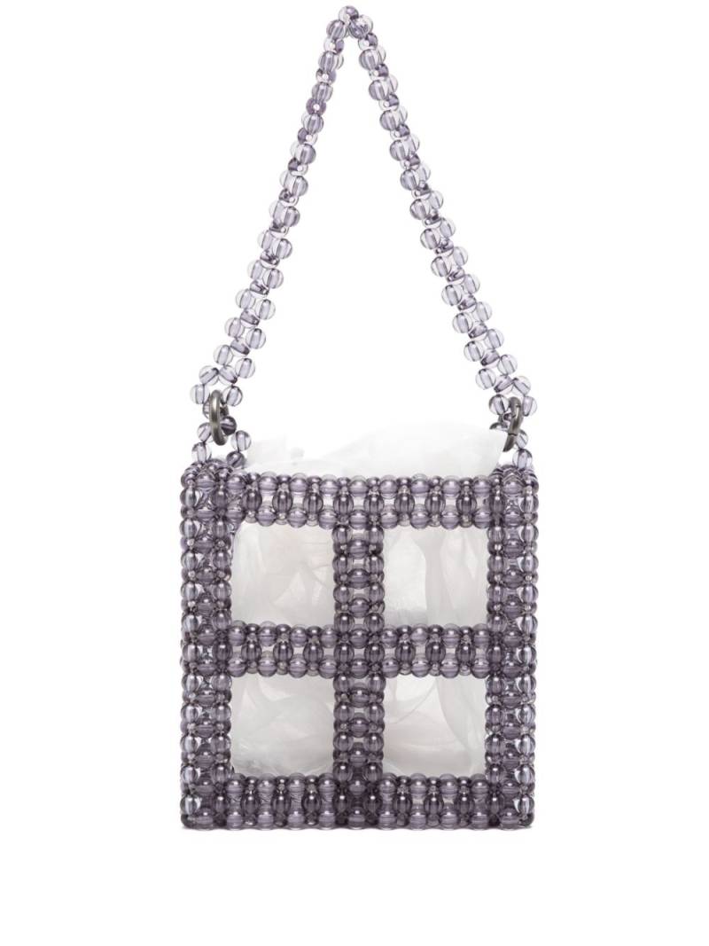 0711 Tekla beaded bucket bag - Blue von 0711