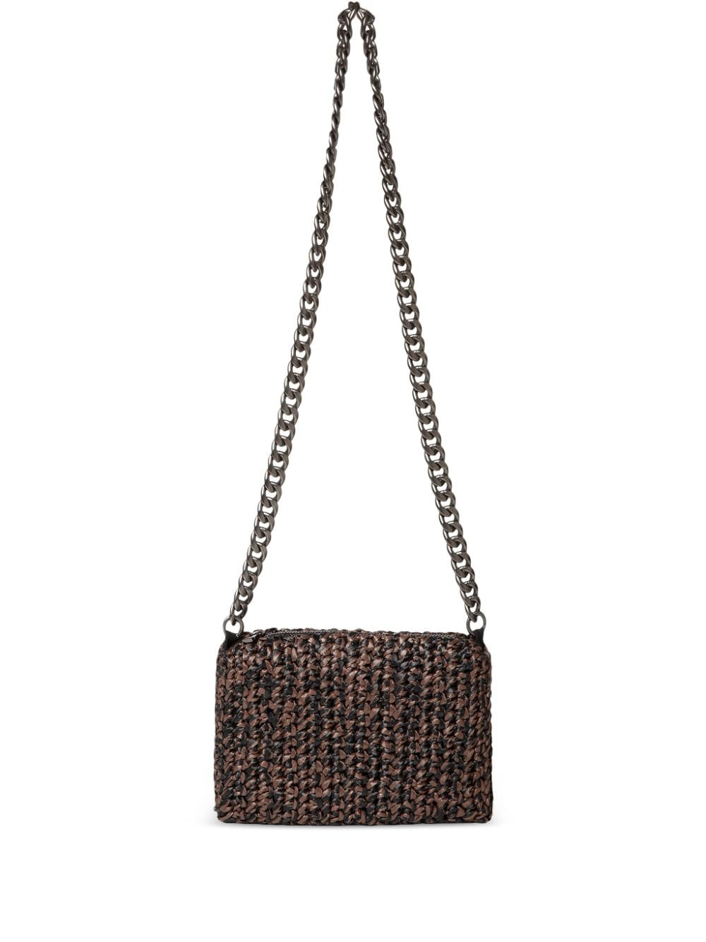 0711 Thea raffia crossbody bag - Brown von 0711