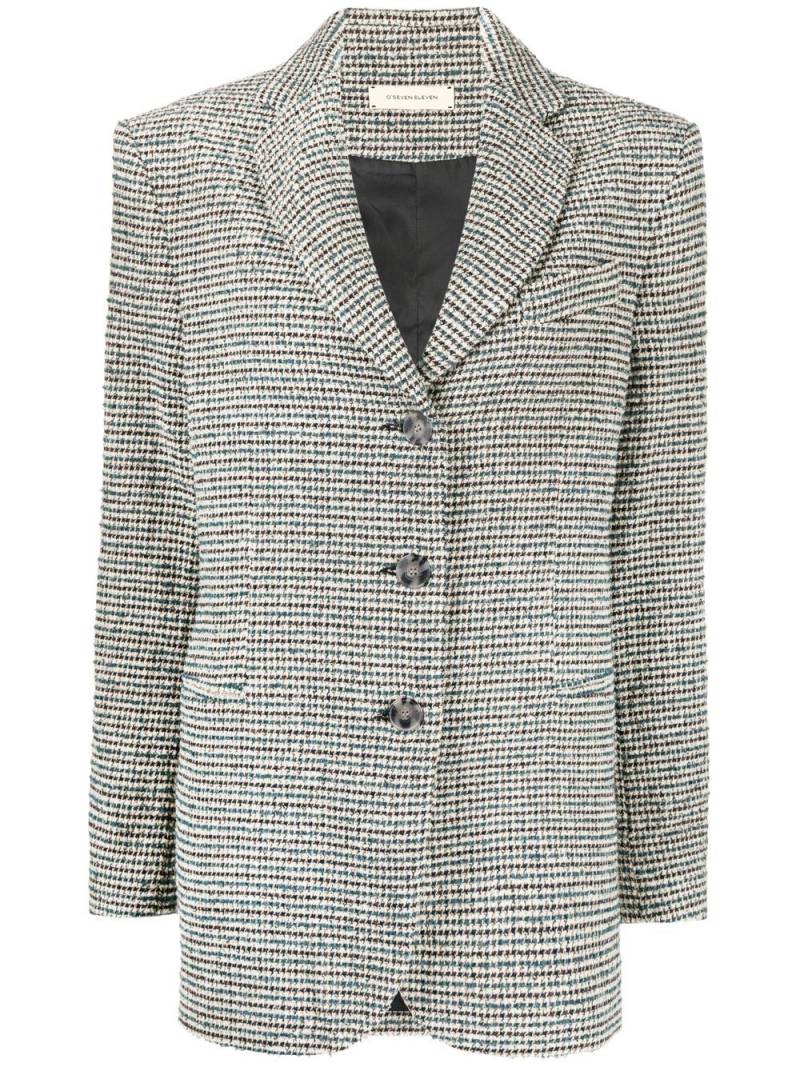 0711 houndstooth single-breasted blazer - Multicolour von 0711