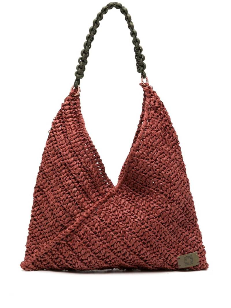 0711 large Lilo interwoven-design bag - Red von 0711