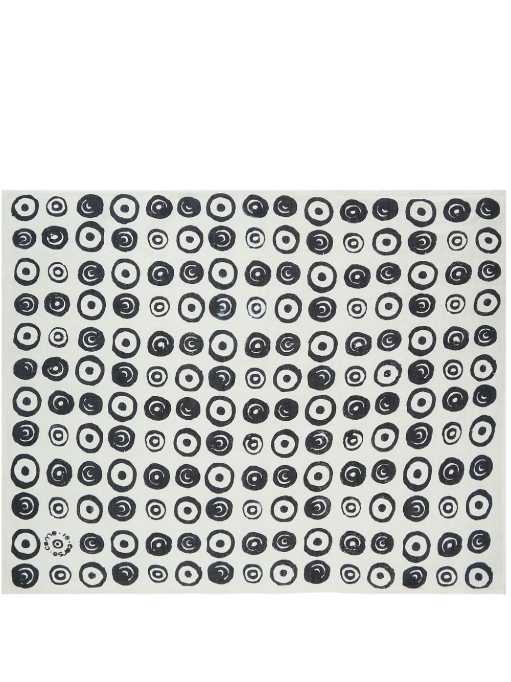 10 CORSO COMO Circles-print linen towel (55cm x 70cm) - White von 10 CORSO COMO