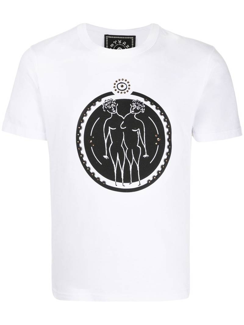 10 CORSO COMO Gemini print T-shirt - White von 10 CORSO COMO