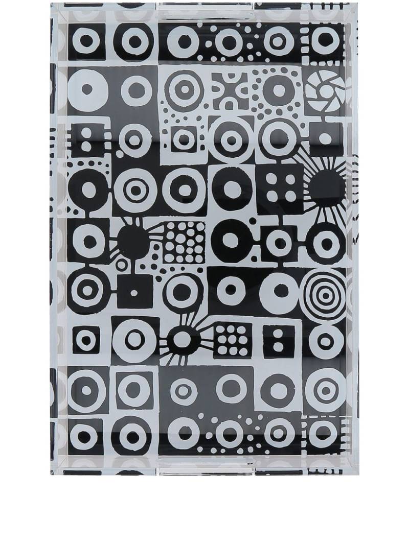 10 CORSO COMO Printed tray - Black von 10 CORSO COMO