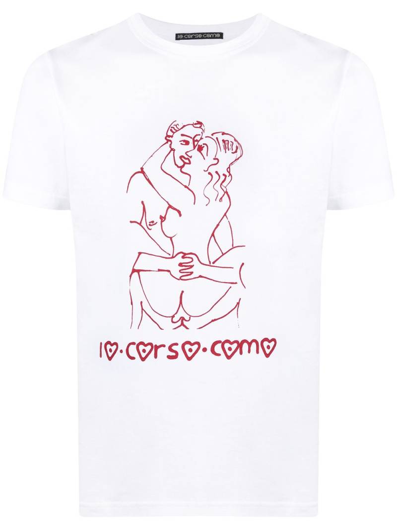 10 CORSO COMO graphic print short-sleeved T-shirt - White von 10 CORSO COMO