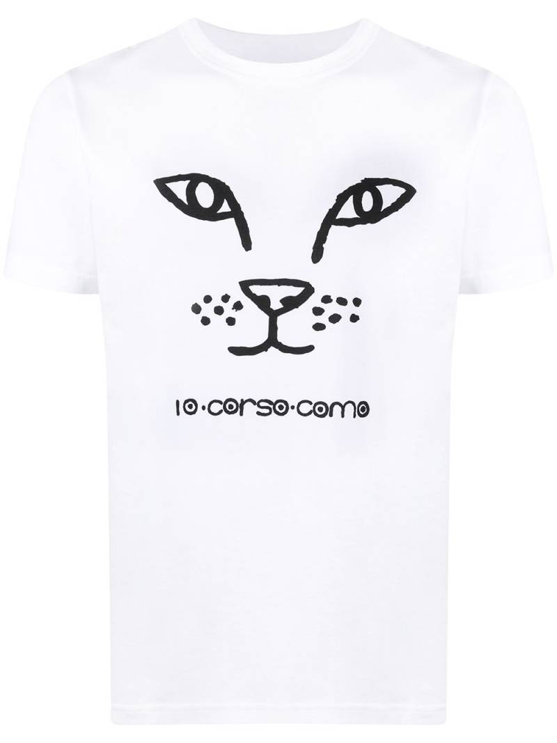 10 CORSO COMO graphic print short-sleeved T-shirt - White von 10 CORSO COMO