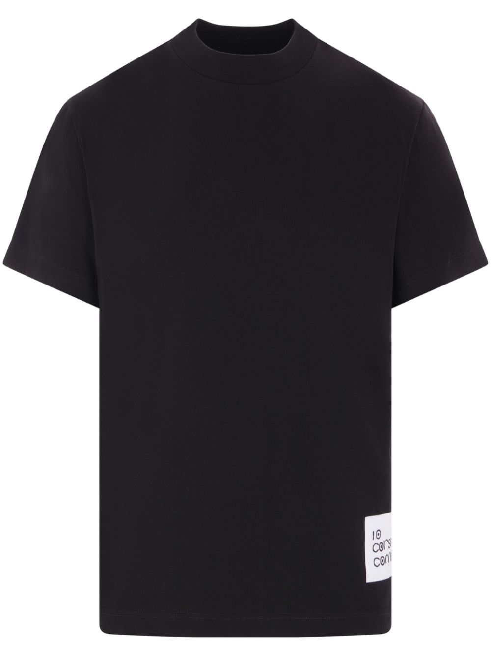 10 CORSO COMO logo-patch cotton T-shirt - Black von 10 CORSO COMO