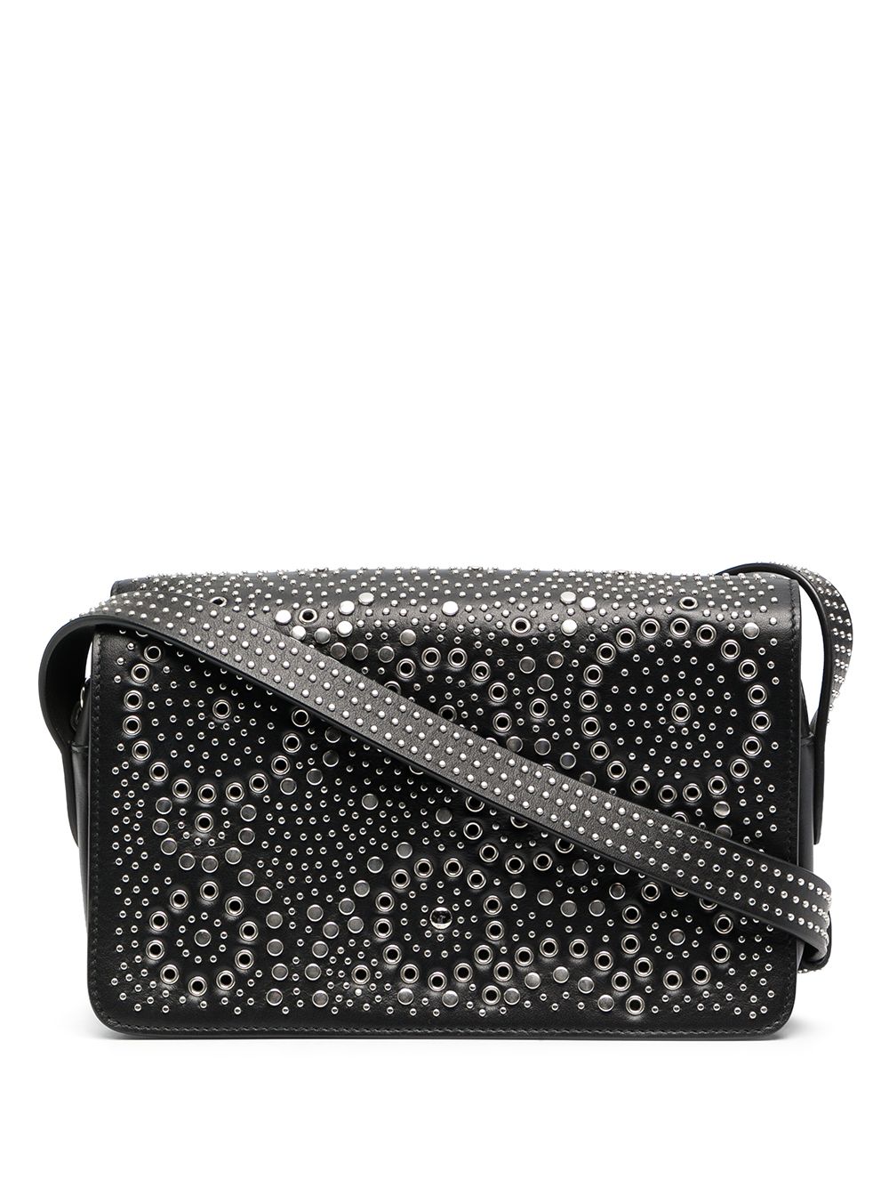 10 CORSO COMO stud-embellished flap camera bag - Black von 10 CORSO COMO