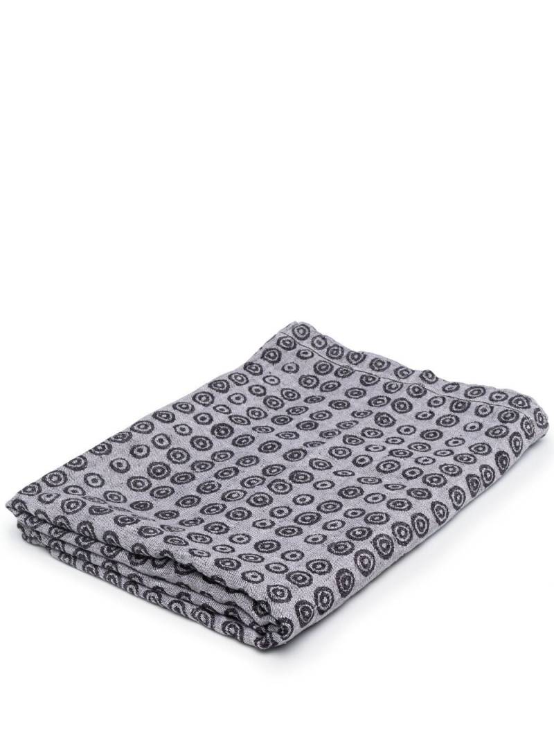 10 CORSO COMO x Frescobol Carioca linen towel - Black von 10 CORSO COMO