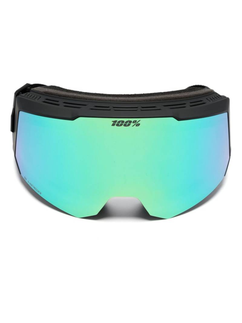 100% Eyewear Snowcraft S mirrored ski goggles - Black von 100% Eyewear