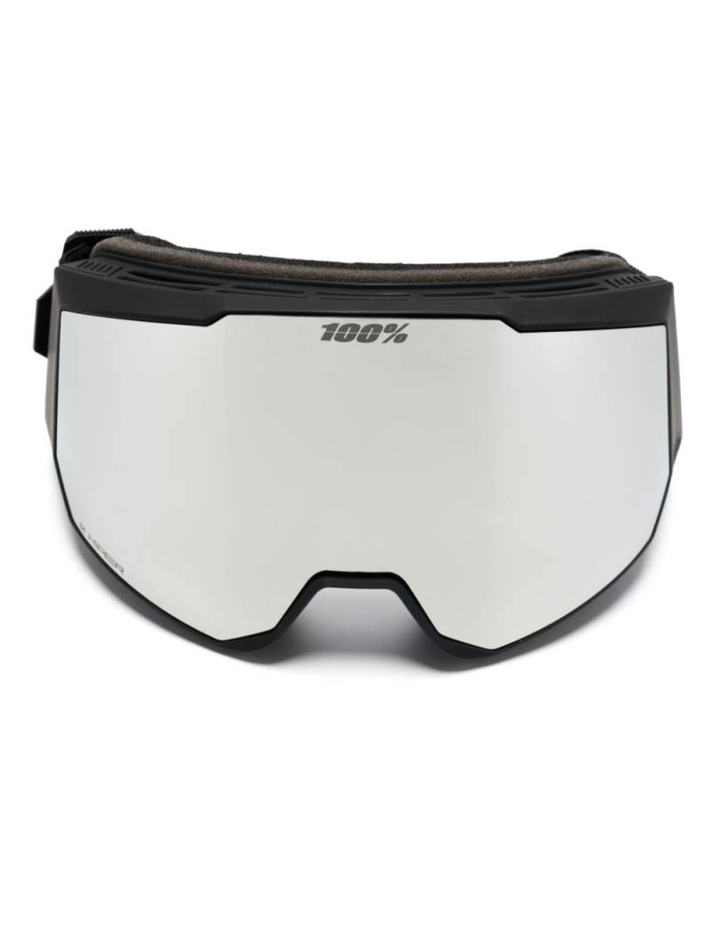 100% Eyewear Snowcraft XL mirrored ski goggles - Black von 100% Eyewear