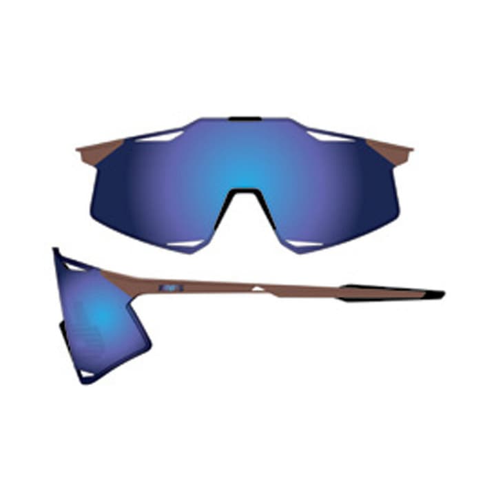 100% Hypercraft Sportbrille blau von 100%