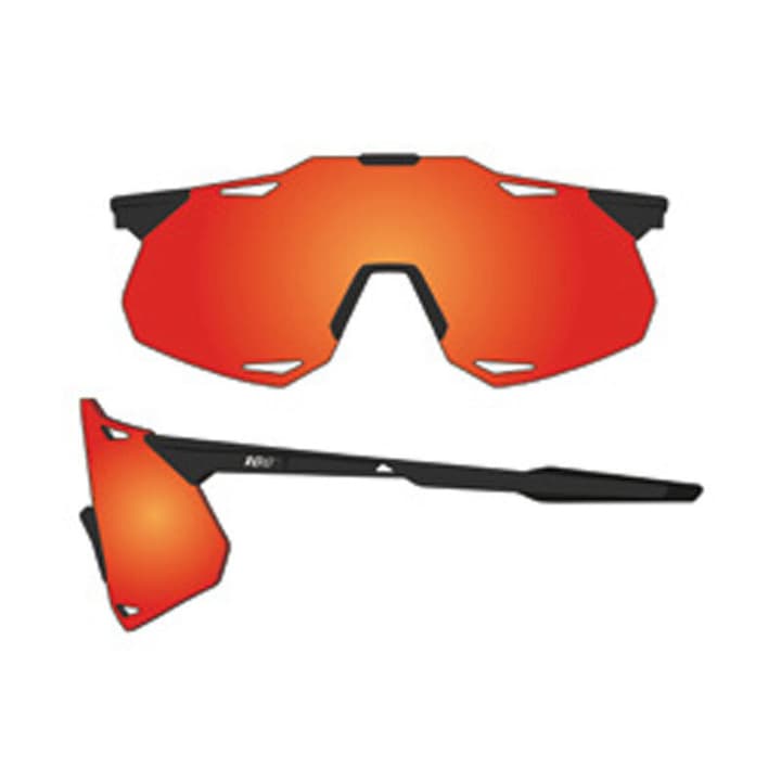 100% Hypercraft XS Sportbrille schwarz von 100%