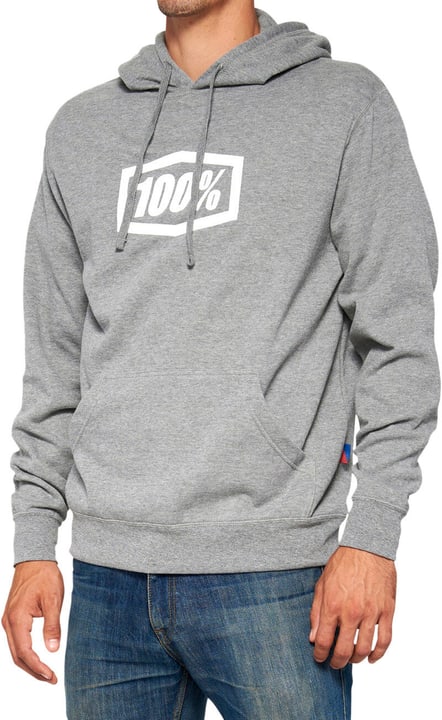 100% Icon Hoodie hellgrau von 100%