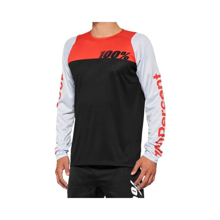 100% R-Core Bikeshirt kohle von 100%