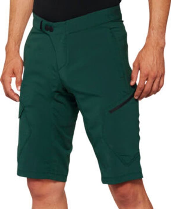 100% Ridecamp Bikeshorts dunkelgrün von 100%