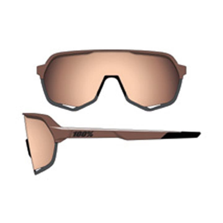 100% S2 Sportbrille hellbraun von 100%