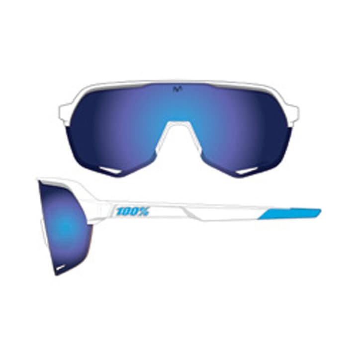 100% S2 Sportbrille weiss von 100%