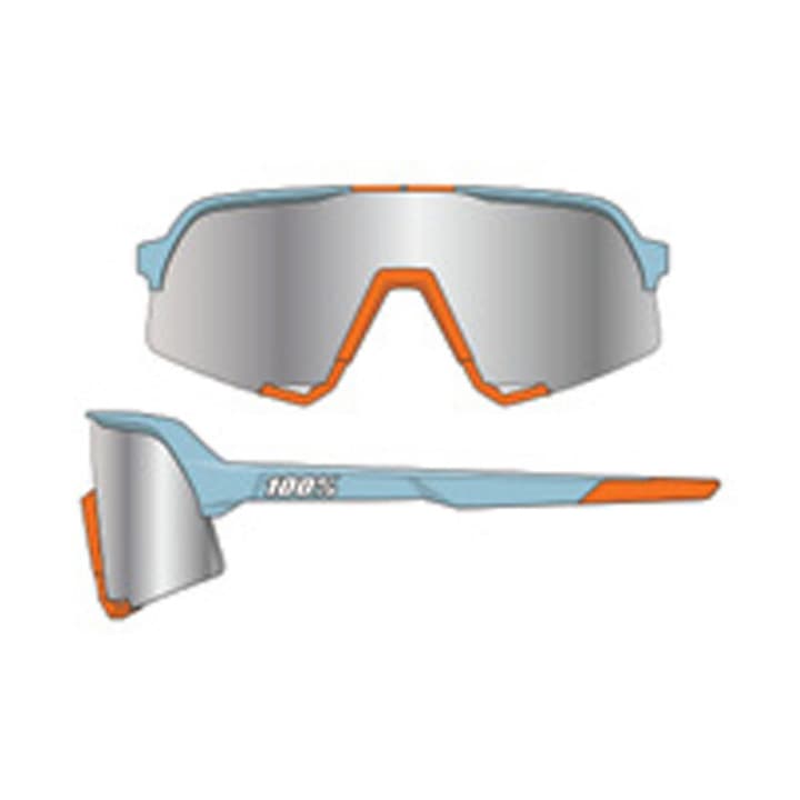 100% S3 Sportbrille hellblau von 100%