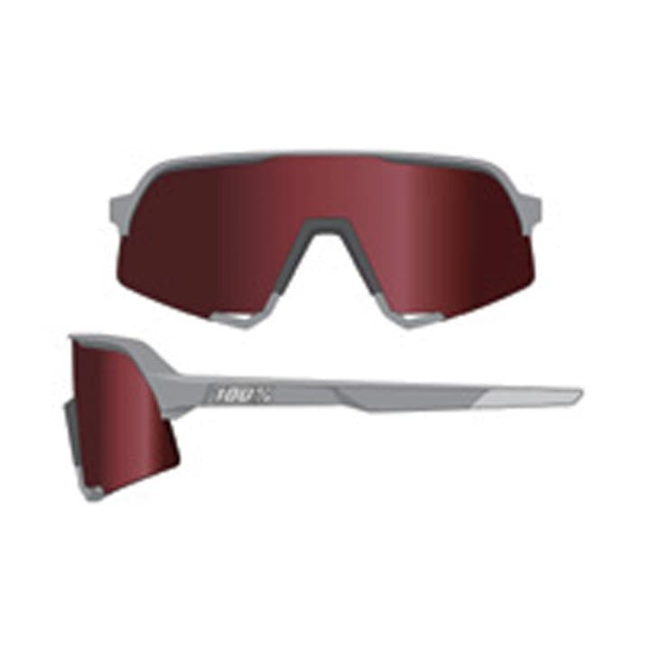 100% S3 Sportbrille hellgrau von 100%