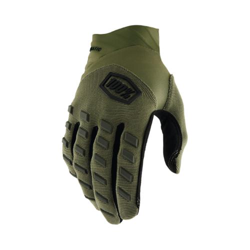 100% Airmatic Gloves - grün (Grösse: M) von 100percent