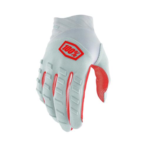 100% Airmatic Gloves - silver (Grösse: L) von 100percent