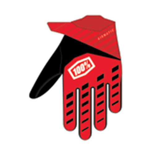 100% Airmatic Handschuhe - rot-schwarz M von 100percent