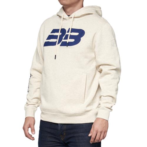 100% BB33 Hooded Pullover Sweatshirt - Oatmeal (Grösse: XL) von 100percent