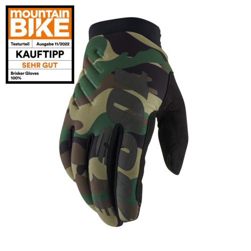 100% Brisker Gloves - camouflage (Grösse: L) von 100percent