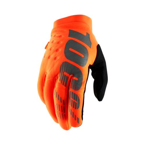 100% Brisker Gloves - orange XL von 100percent