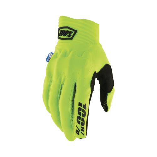 100% COGNITO SMART SHOCK Gloves - fluo yellow (Grösse: 2XL) von 100percent