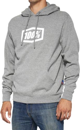 100% Hoodie Icon heather - grey (Grösse: XL) von 100percent