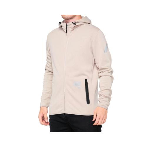 100% Hoody Viceroy Zip - grau (Grösse: M) von 100percent