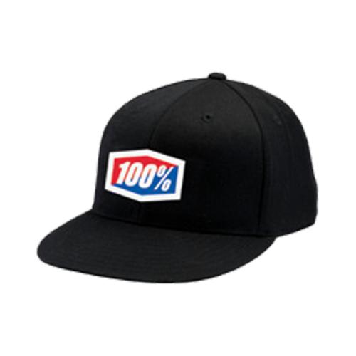 100% Hut Official J-Fit Flexfit - schwarz (Grösse: S) von 100percent