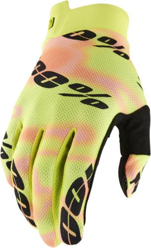 100% ITRACK Gloves Kaledo - schwarz-orange-gelb (Grösse: M) von 100percent