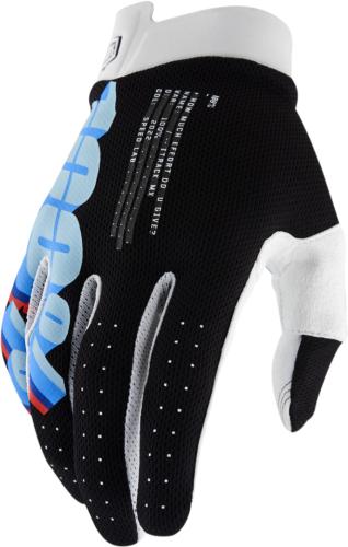 100% ITRACK Gloves System Black - schwarz (Grösse: L) von 100percent