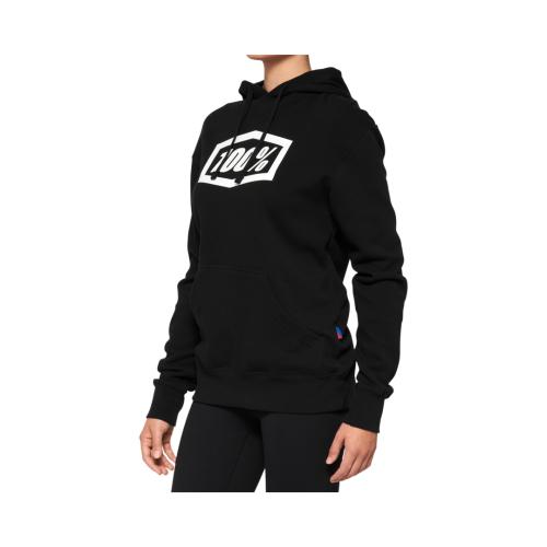 100% Icon Women's Hoodie - schwarz (Grösse: L) von 100percent