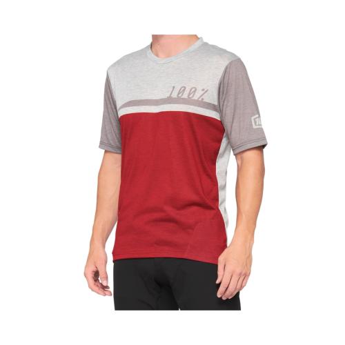 100% Jersey Airmatic - cherry-grau (Grösse: S) von 100percent