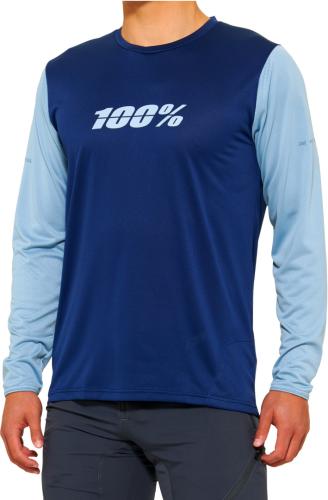 100% Jersey Ridecamp LS navy-slide (Grösse: M) von 100percent